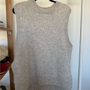 H&M Sleeveless Sweater Vest - Beige/Taupe